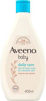 Aveeno Baby Daily Care Hair and Body Wash, 400 ml, Tear-Free with Colloidal