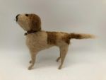 Needle felted beagle dog, vintage