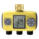 Automatic 3 Port Water Timer Garden Irrigation Controller Sprinkler System Tool