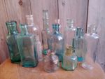 Vintage Bottles Victorian Wedding Displays Interior Decor Bud Vases