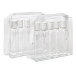 2 x Airport Approved Travel Bottles Packs - 10 x 100 ml Bottles & 2 x Clear bags