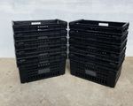 Black Extra Deep Bale Arm Boxes 600 x 400 x 300mm  Stacking Storage Crates