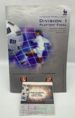 RARE 1998 Division 1 Play Off Final Programme + Ticket SUNDERLAND CHARLTON