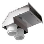 Blauberg BlauFast 75mm 2 Port Angled Wall Plenum Box Semi Rigid Radial MVHR