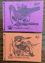 GB 6/- & 30p Stamp Booklets 1968 & 1971.