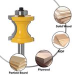 6/8/12mm Shank Bullnose Router Bit Set Bead Edge Moulding Profile Dowels Cutter