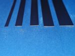 RIGID PVC PLASTIC FLAT STRIP BLACK BAR 6mm - 142mm 3 METRE LENGTHS