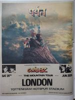 GORILLAZ THE MOUNTAIN TOUR 2026 LONDON Poster from Newspaper Tottenham Stadium