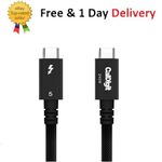 CalDigit Thunderbolt 5 Pro Braided Cable - 120Gbps 240W Power 0.5m, Black