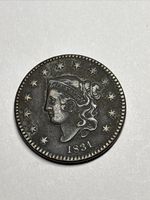 1831 Large Cent Medium Letters