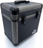 Gorilla 12" LP Vinyl Record Carry Storage Case Box Titanium Holds 60 inc Cloth