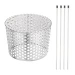 Gutter Guard Filter, 4.9" Wide 304 Stainless Steel Downspout Guard Strainer