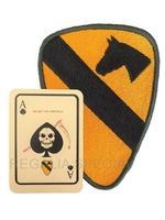 GENUINE Vietnam U.S. Army 1st Cavalry Division Cloth Sleeve Patch and Death Card