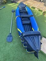 Inshore 335V Inflatable Twin Seater Kayak  Blue/Yellow (pump not included) used