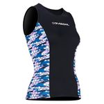 Womens Wetsuit Top 2mm Diving Vest Keep Warm Sleeveless Size M
