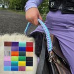 Saddle Balance Grab Strap Horseriding Multi Matchy Colours Cord