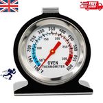 Oven Thermometer Cooker Temperature Stainless Steel Gauge Quality 300ºC