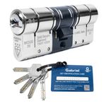 Federal 3 Star Euro Cylinder Lock TS007 Anti Snap Sold Secure Diamond 5 Keys