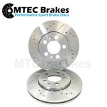 Audi SQ5 8R 3.0 BiTDI 12-17 Drilled Grooved Rear Performance Brake Discs 