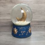Vtg 1992 Vandor When You Wish Upon A Star Blue Celestial Snow Globe Sun Moon