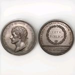 First Republic Napoleon Bonaparte Dated L'An 11 =1802 Silver Medal Commemorating