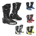 Bela Speedo 2.0 Mens Motorbike Racing Boots Motorcycle Riding Boots CE Approved