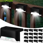4-100 Pack Solar LED Deck Light Path Garden Patio Pathway Stairs Step Fence Lamp