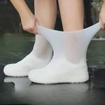 Resistant Silicone Overshoes Rain Waterproof Shoe Covers Boot Cover Protector UK