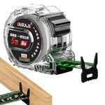 10m Fluorescent Transparent Retractable Tape Measure Double-sided Scale Metric