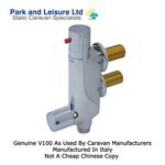 Static Caravan V100 TMV2 Vertical Thermostatic Shower Mixer 45mm Centres Genuine