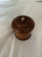 Georgian Treen Boxwood Jar Tiny Age Crack to Lid C1800