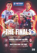 BETFRED RUGBY LEAGUE CHALLENGE CUP FINAL 2026 Wigan v Hull KR official programme