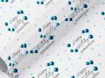 Personalised birthday wrapping paper, gift wrap, any name, any wording