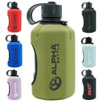 Alpha Designs 1.6 Litre Water Bottle 1600 ml Large Jug with Neoprene Sleeve