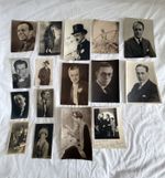 50 Vintage Signed Actor Actress Photographs RPPC Collection 1920s-1930s