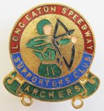 LONG EATON ARCHERS - 1963 SUPPORTERS CLUB Speedway Pin Badge By Gladman & Norman