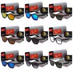 Ray *Ban Sunglasses Rectangular Polarized Sunglasses Black Frame UV Blocking