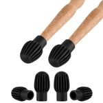 4PCS Silicone Drumstick Head Sleeve Silent Practice Tips Percussion Accessory