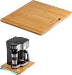 Bamboo Appliance Slider, Sliding Tray for Kitchen Appliances | Countertop Rollin