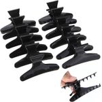 12/6/3 Pack Butterfly HAIR CLIPS Salon Hairdresser Clamps Claw Grip Black 8cm