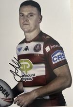 Wigan Warriors Jai Field Hand Signed 2025 12x8 Photo
