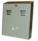 Cigarette Ash Bin, Heavy Duty, Wall Mounted & Lockable , Powder Coated  Outdoor