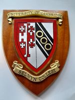 Selwyn College University of Cambridge Mess Plaque of Shield Beautiful Restored