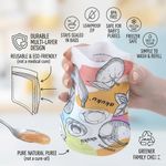 REUSABLE Baby Food Pouches 150ml 5oz 5-Pack Akuku Food Storage Fill N Squeeze