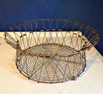 Vintage Copper Folding Basket.