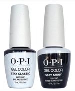 OPI Gelcolor Gel Top Coat and Base Coat DUO Set **GEL TOP AND BASE COAT**