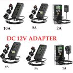 12V 2A- 10A AC DC POWER SUPPLY ADAPTER CHARGER FOR LED STRIP LIGHT CCTV  CAMERA