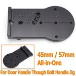Aluminum All in One Marking Template Tool For Door Handle Though Bolt Handle Jig