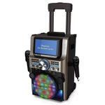 Easy Karaoke EKS300 Bluetooth Trolley Karaoke System with CD+G & LED Lights