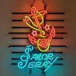 Sailor Jerry Spiced Rum Tattoos Neon Sign 24x20 Lamp Light Bar Party Club Decor